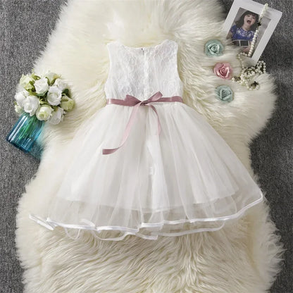 Baby Girls Dress Kids Dresses for Cute Girls Flower Baby Dress Girl Party Little Prince Tutu 2024 New Summer Dress Vestidos 2-6Y