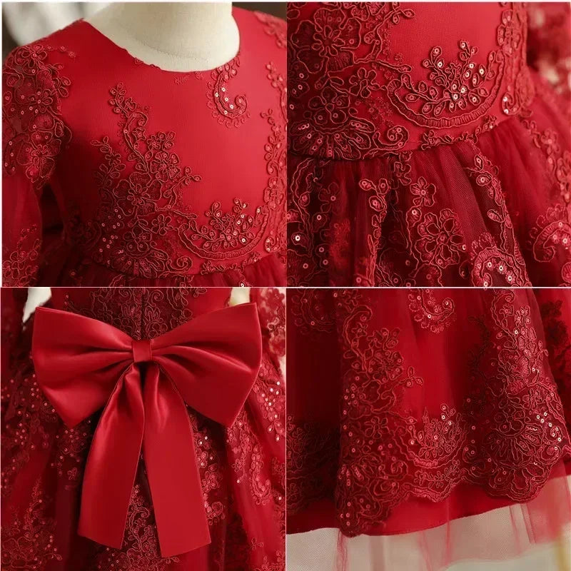 Baby Girl 1st Birthday Dress Newborn Christening Gown Infant Girl Dress Toddler Baptism Dress Baby Vestidos Baby Christmas Dress