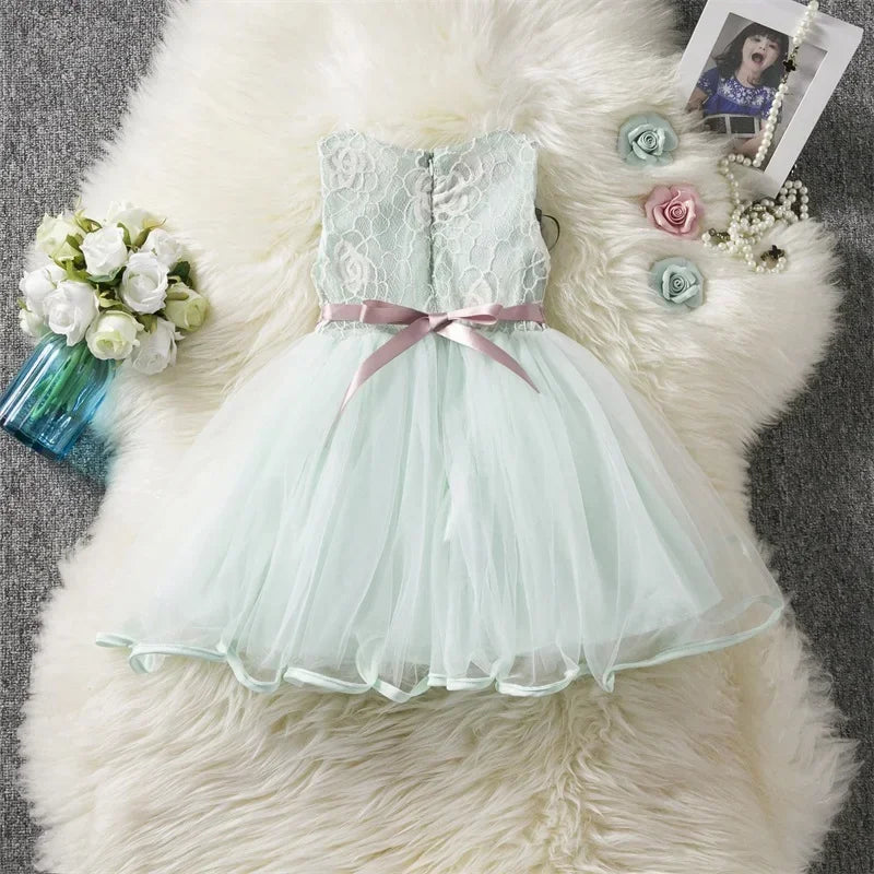Baby Girls Dress Kids Dresses for Cute Girls Flower Baby Dress Girl Party Little Prince Tutu 2024 New Summer Dress Vestidos 2-6Y