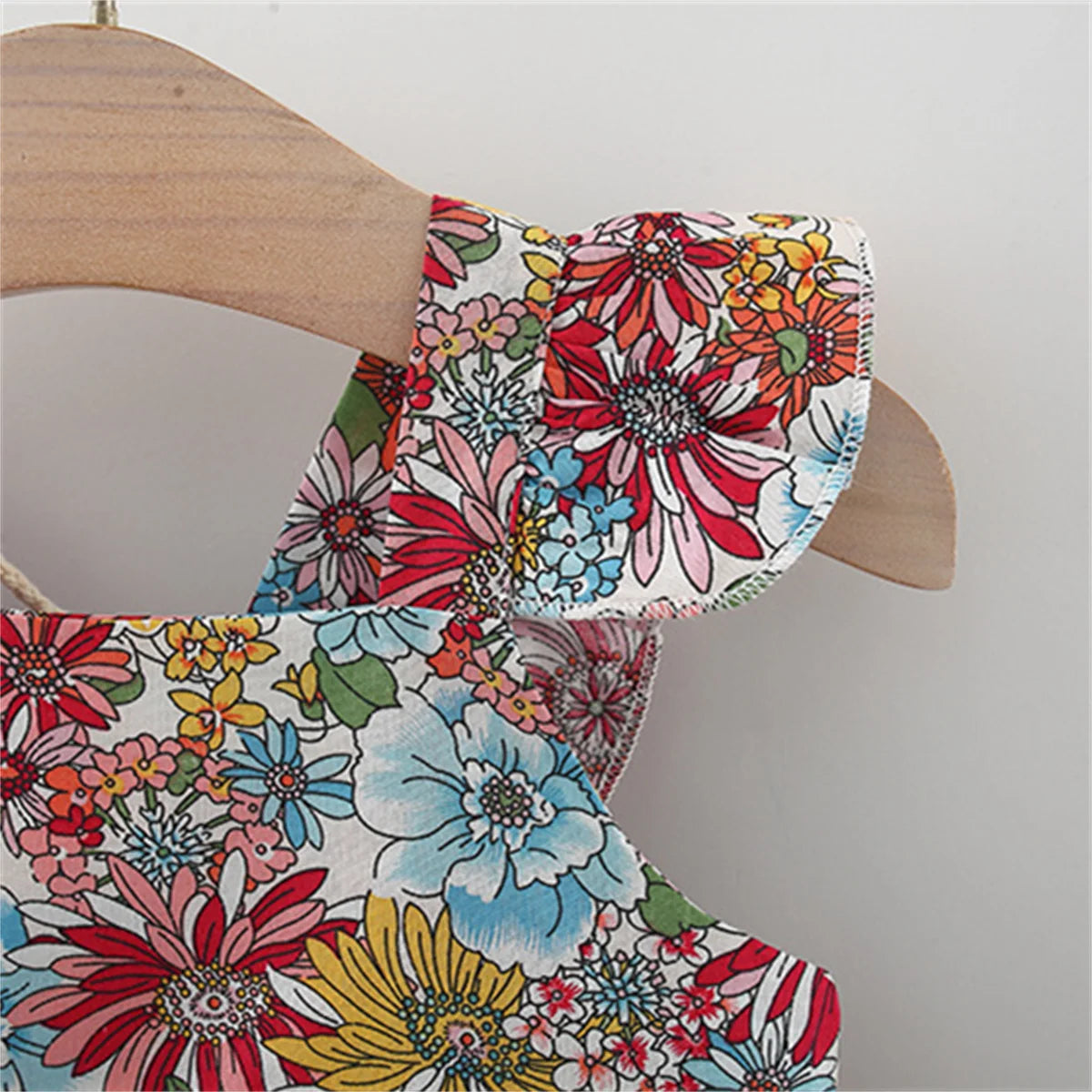 Summer 2-Piece Baby Dress+Woven Bag Girl'S Summer Clothes Baby Dress 0-3 Year Old Floral Beach Children'S Clothing