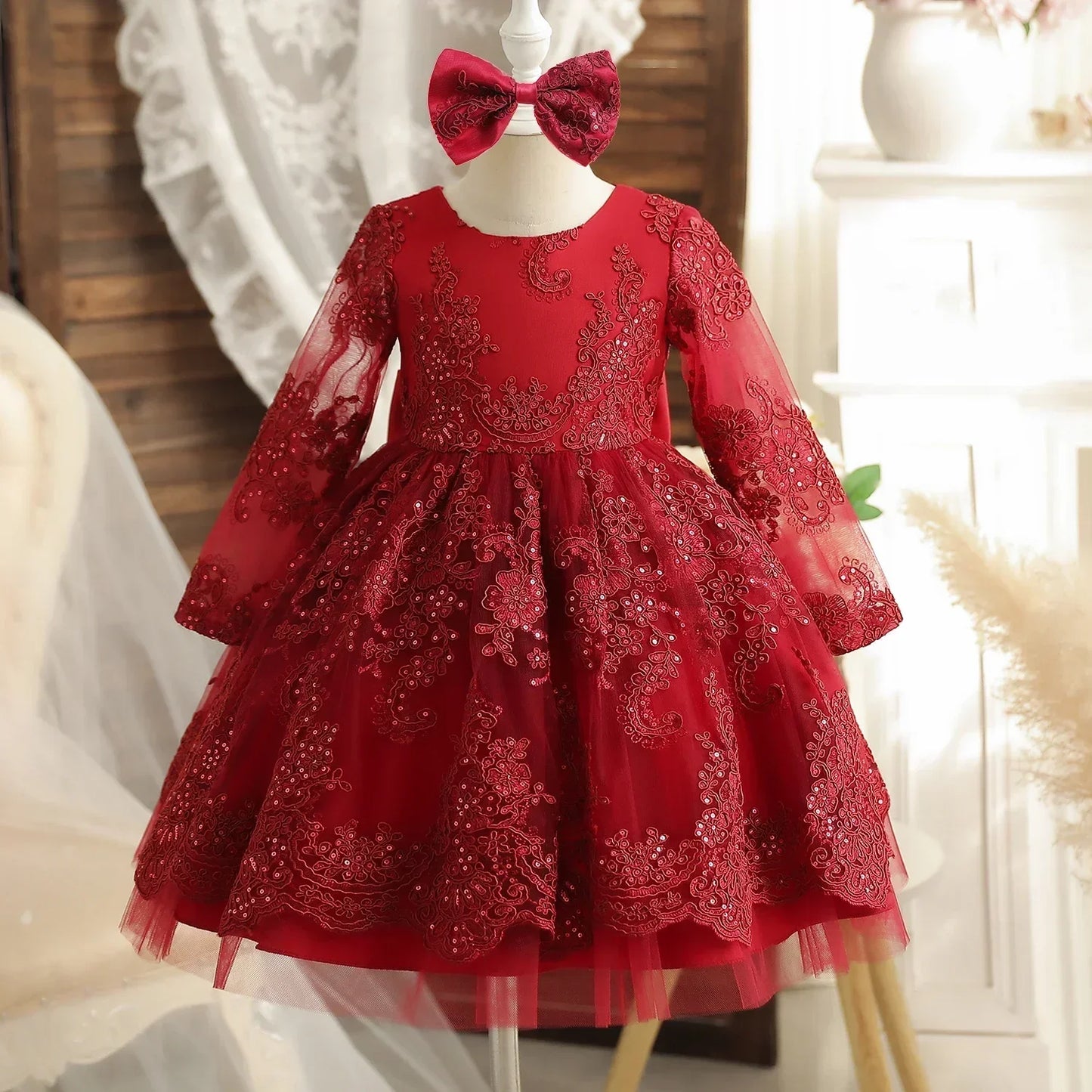 Baby Girl 1st Birthday Dress Newborn Christening Gown Infant Girl Dress Toddler Baptism Dress Baby Vestidos Baby Christmas Dress
