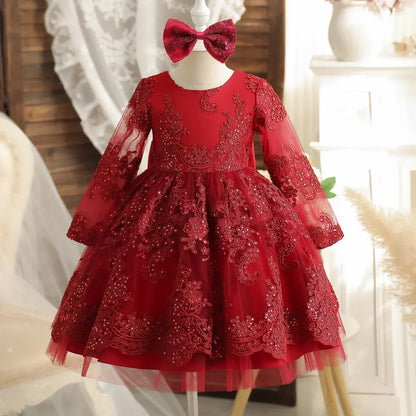 Baby Girl 1st Birthday Dress Newborn Christening Gown Infant Girl Dress Toddler Baptism Dress Baby Vestidos Baby Christmas Dress