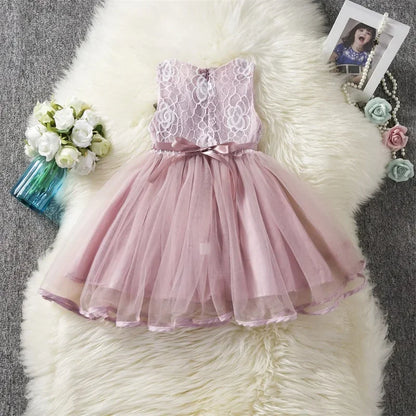 Baby Girls Dress Kids Dresses for Cute Girls Flower Baby Dress Girl Party Little Prince Tutu 2024 New Summer Dress Vestidos 2-6Y