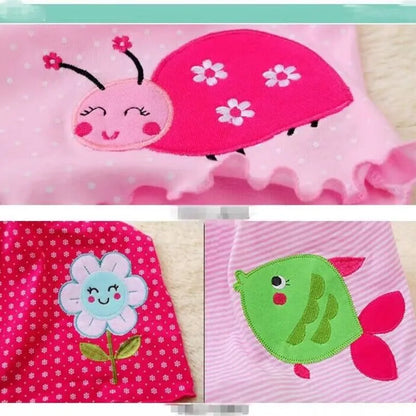 Baby Girl Dresses Girls Infant Cotton Sleeveless Dress Summer Baby Dress Printed +Embroidery