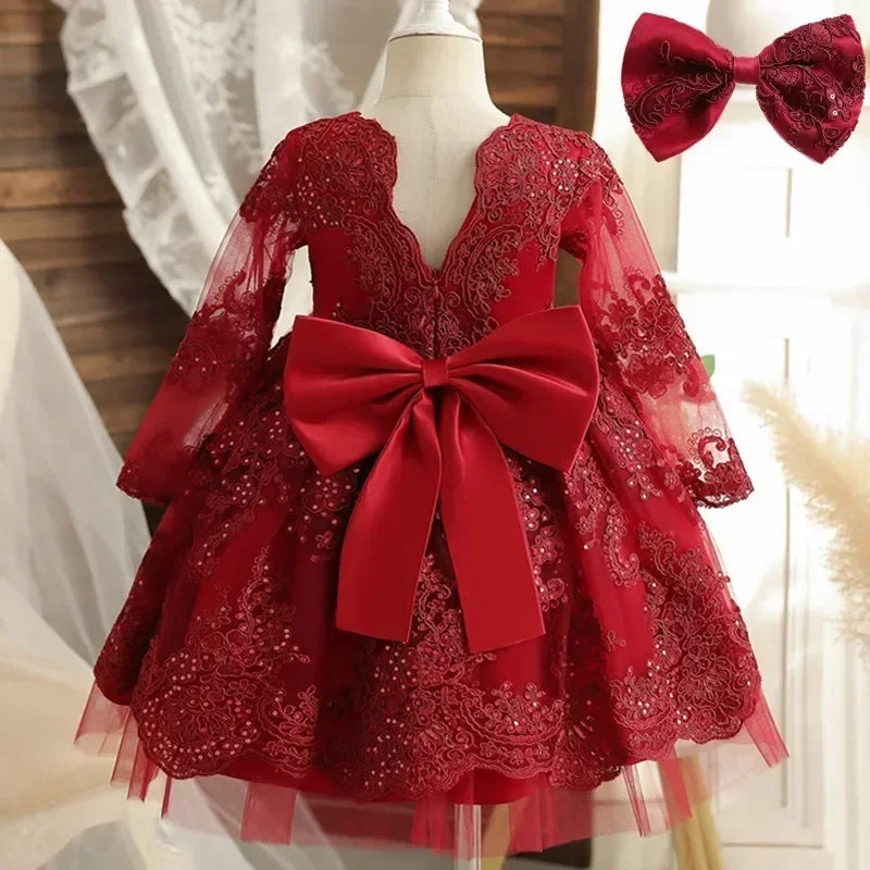 Baby Girl 1st Birthday Dress Newborn Christening Gown Infant Girl Dress Toddler Baptism Dress Baby Vestidos Baby Christmas Dress