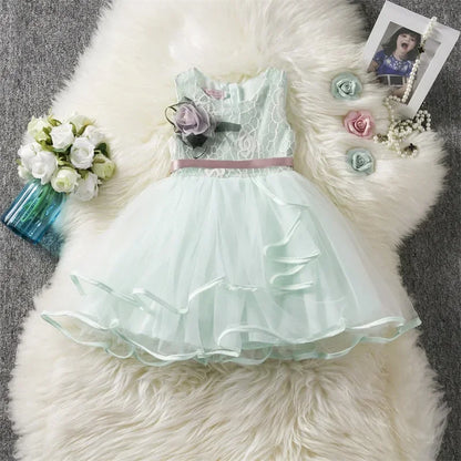 Baby Girls Dress Kids Dresses for Cute Girls Flower Baby Dress Girl Party Little Prince Tutu 2024 New Summer Dress Vestidos 2-6Y