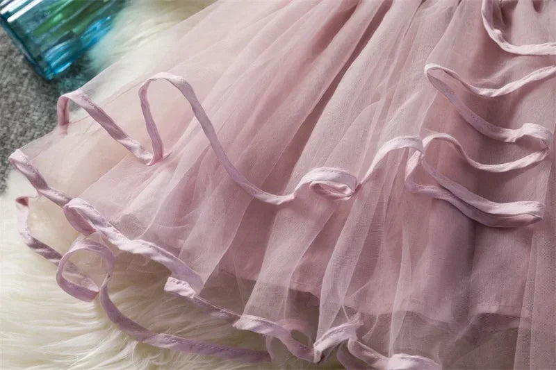 Baby Girls Dress Kids Dresses for Cute Girls Flower Baby Dress Girl Party Little Prince Tutu 2024 New Summer Dress Vestidos 2-6Y